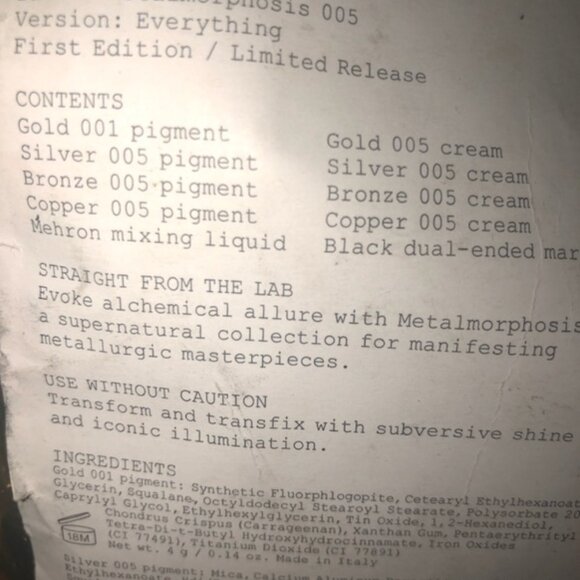 Pat McGrath Metalmophosis 005 EVERYTHING - EYESHADOW kit Limited Ed… - Picture 10 of 16